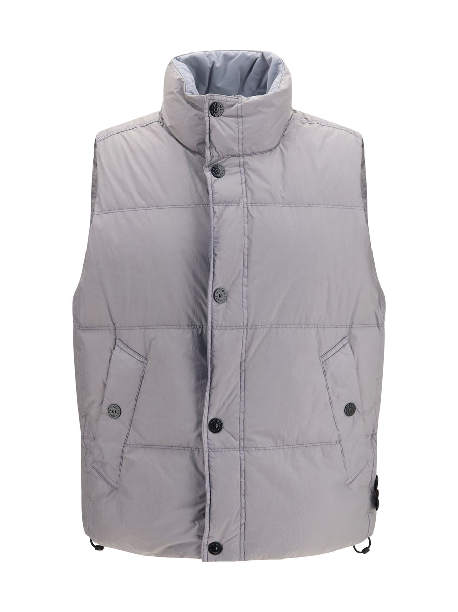 Padded Vest Crinkle Reps Ny Grey Inner: Duck Down Blazers