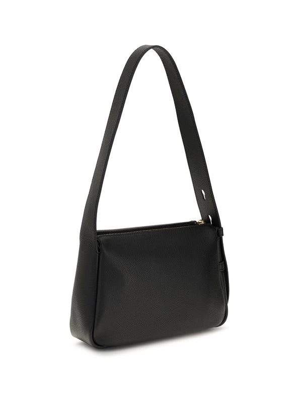 Shoulder Bag Romy Small Black Calf Leather