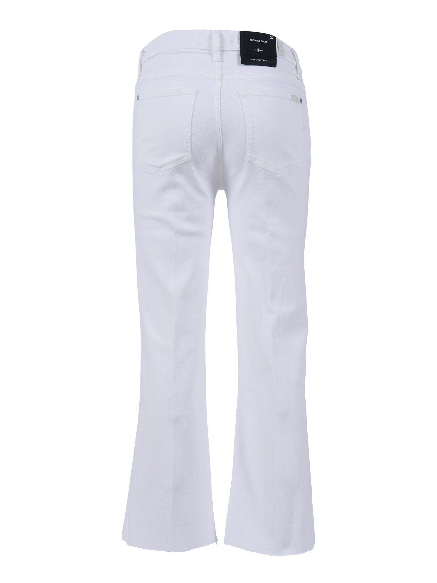 CROPPED DOJO Soleil With Raw Cut White Jean