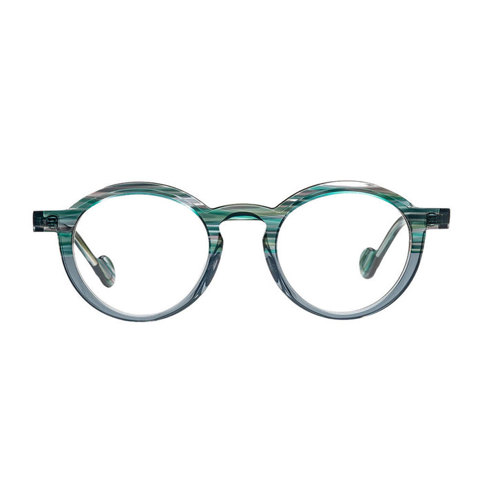 Matttew Checkers 1903 Trama Verde Grigio Acetate Occhiali Da Vista