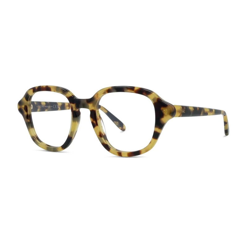 Loewe Eyeglasses Square Full Rim, Havana Frame And Clear Demo Lenses Lens Lw50099f056 Brown Sunglasses