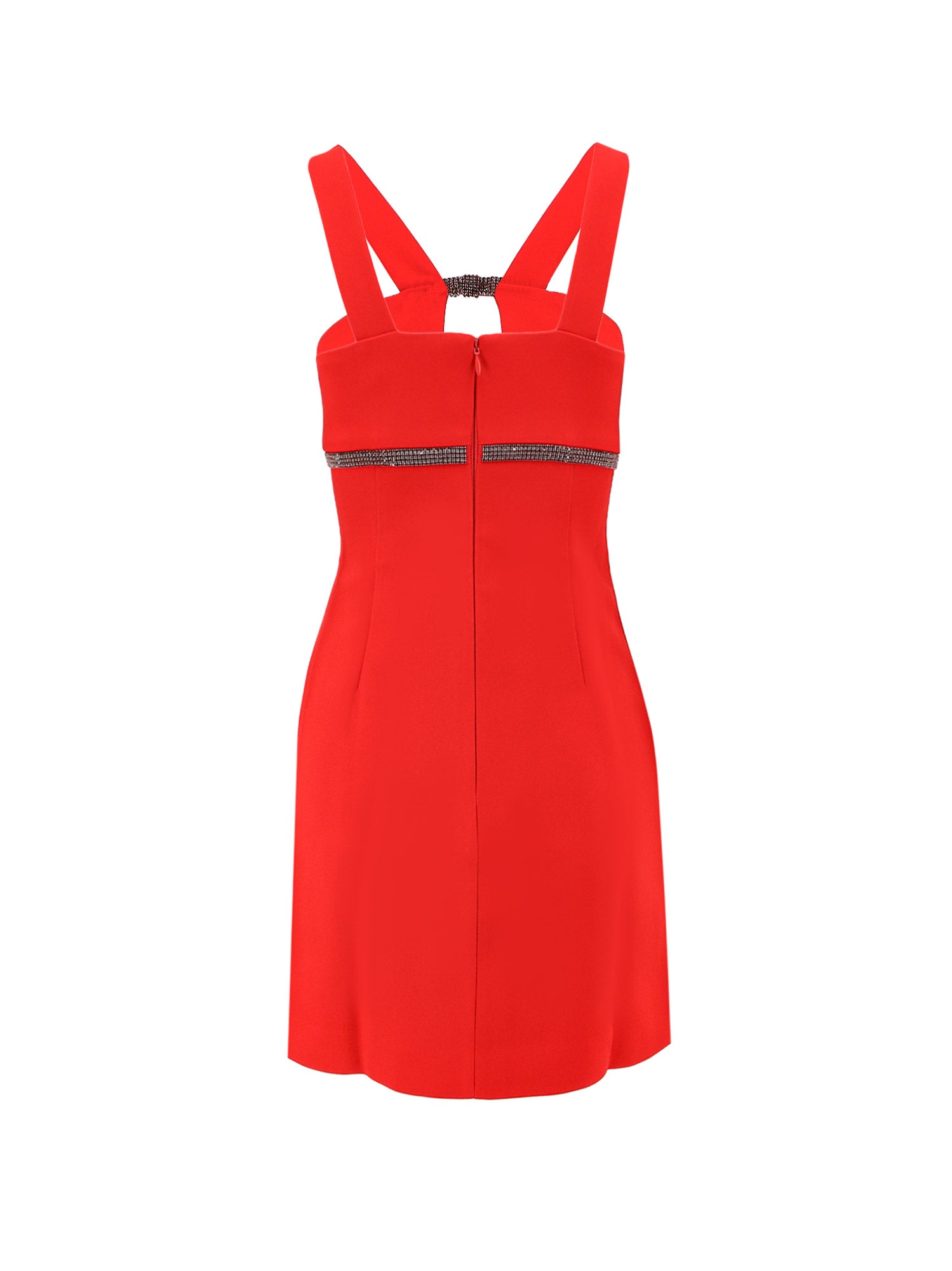 Self Portrait Dresses Red Poliestere Elastan