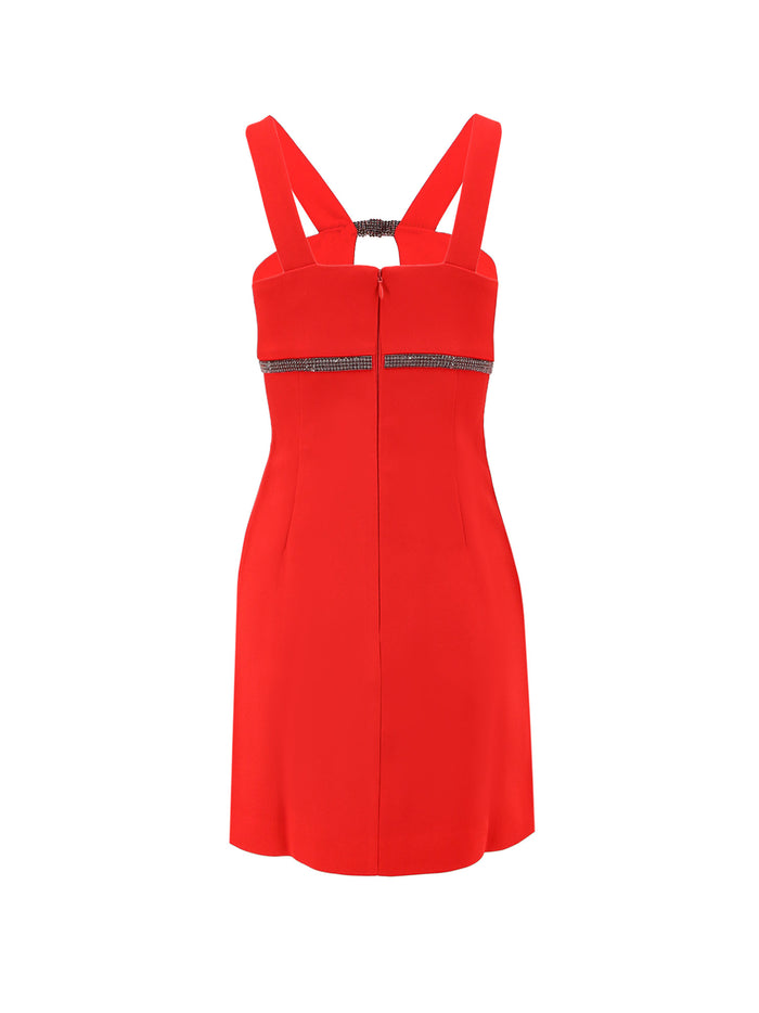 Self Portrait Dresses Red Poliestere Elastan
