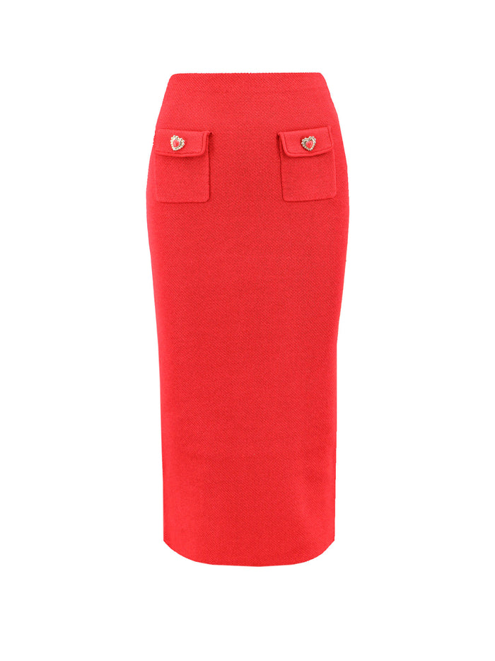 Self Portrait Skirts Red