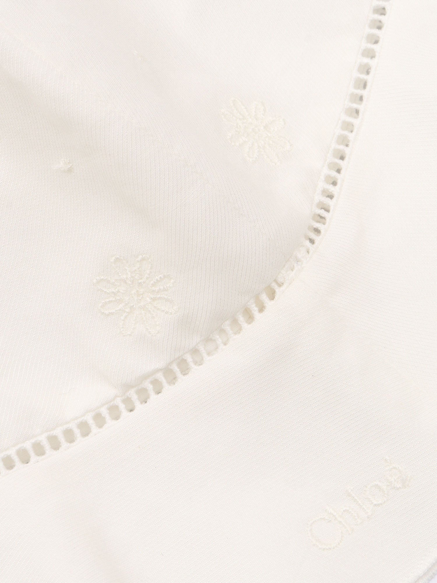 DRESS+BLOOMER+CAP White Cotton Fabric 2 Silk