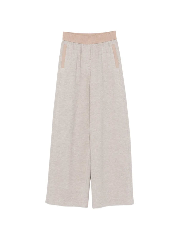 Peserico Outer: Viscose 70% track pants in beige