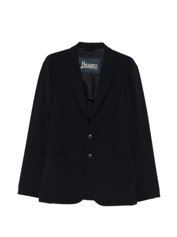 Herno Outer: Polyester 64% blazer in navy