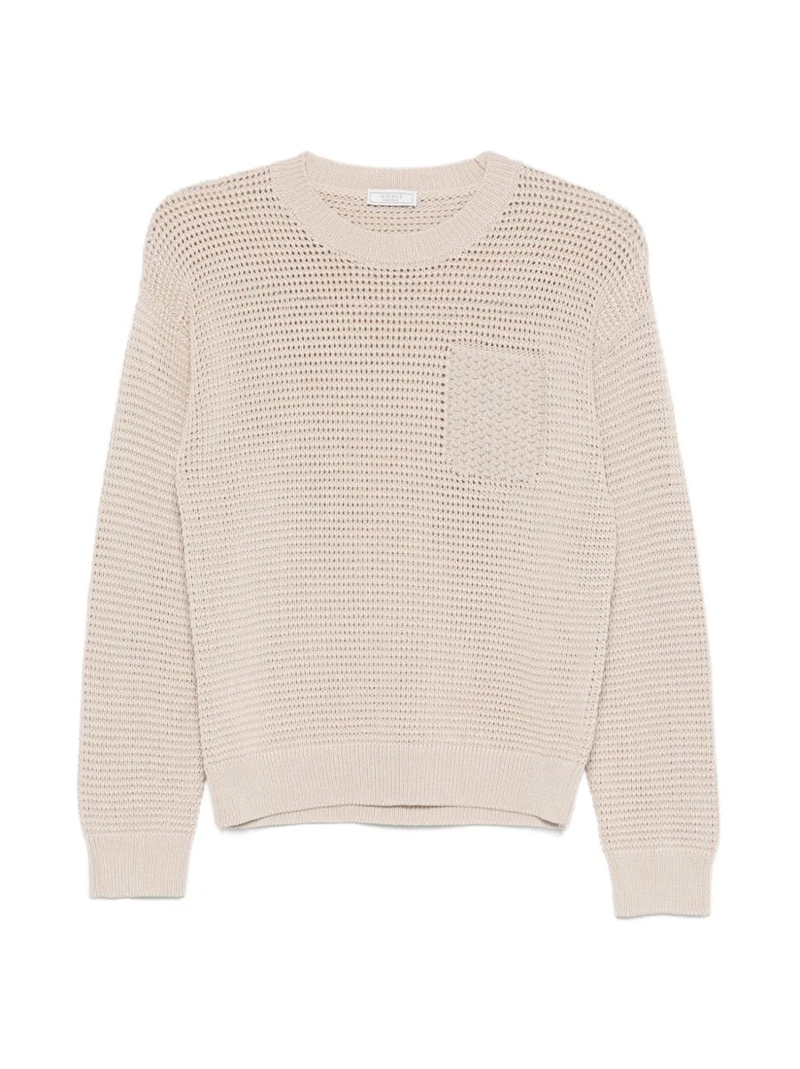 Peserico Cotton 100% sweater in beige