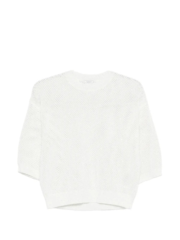 Peserico Cotton 100% sweater in white
