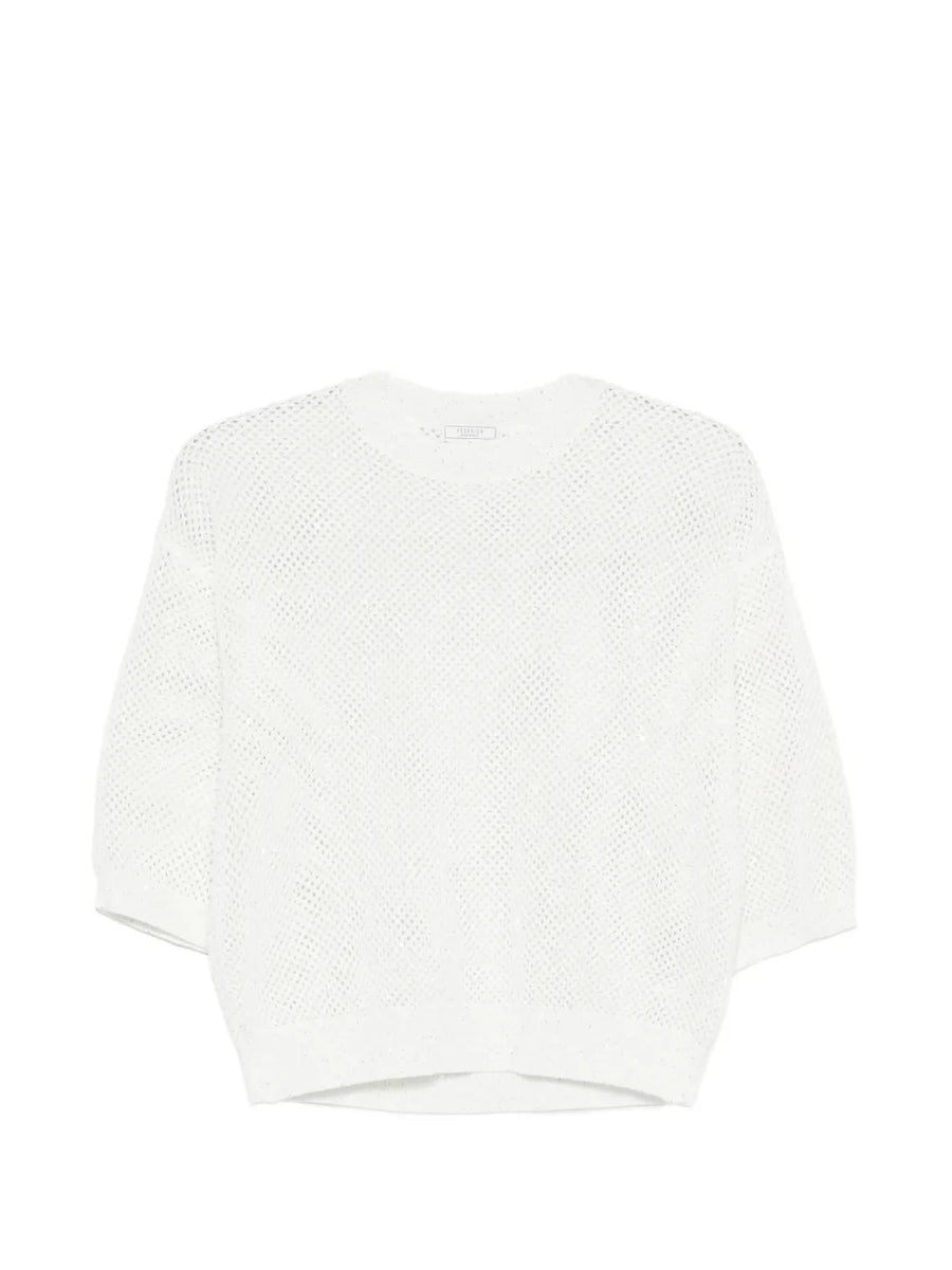 Peserico Cotton 100% sweater in white