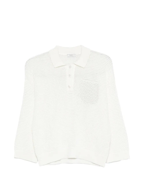 Peserico Cotton 100% polo shirt in white