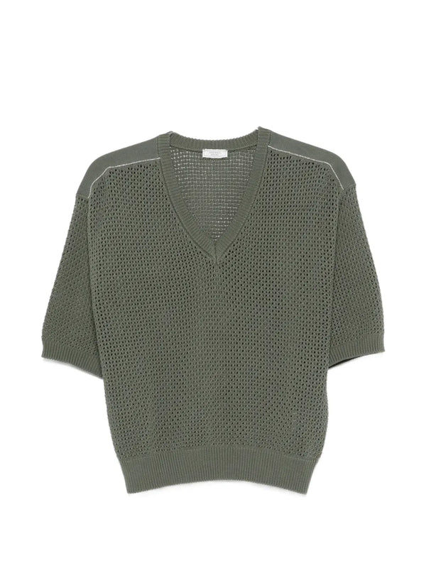 Peserico Cotton 100% sweater in green