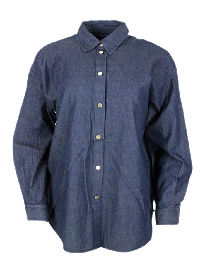 ARMANI EXCHANGE Shirts Denim 100co
