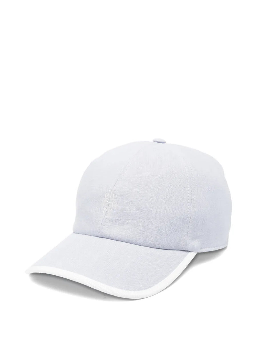 Eleventy Outer: Linen 100%; Lining: Viscose 100% baseball cap in white