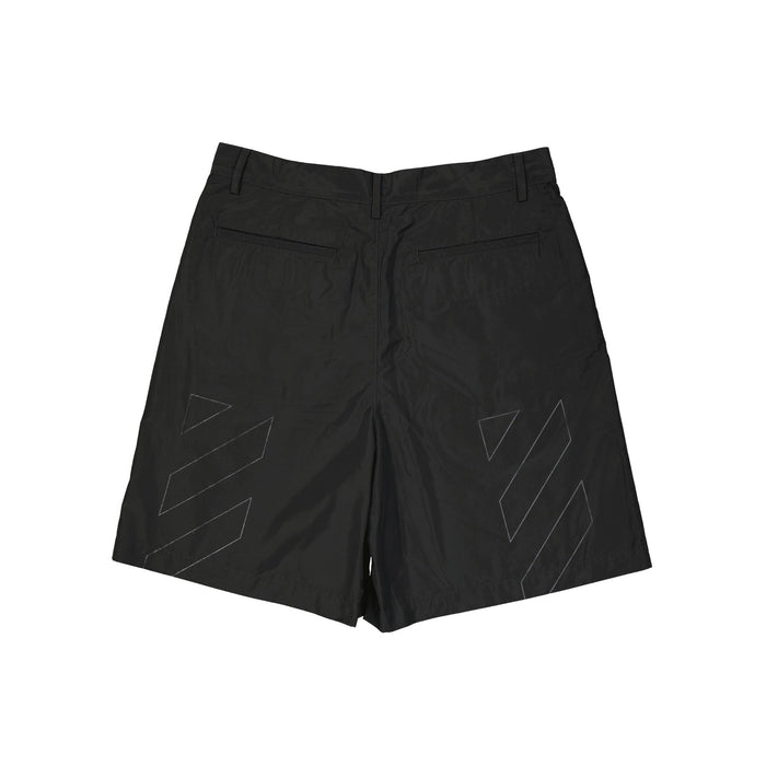 Off-White Casual Short Black Polyester