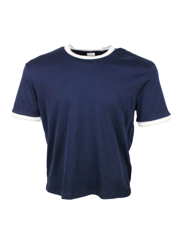 Eleventy T-shirts and Polos Blue 100co