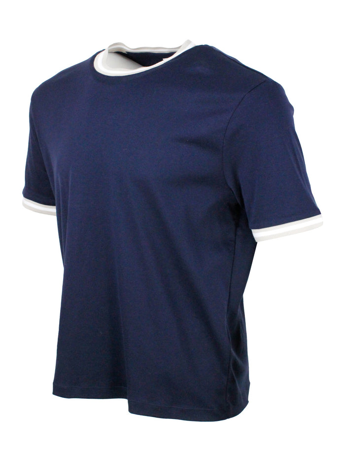 Eleventy T-shirts and Polos Blue 100co