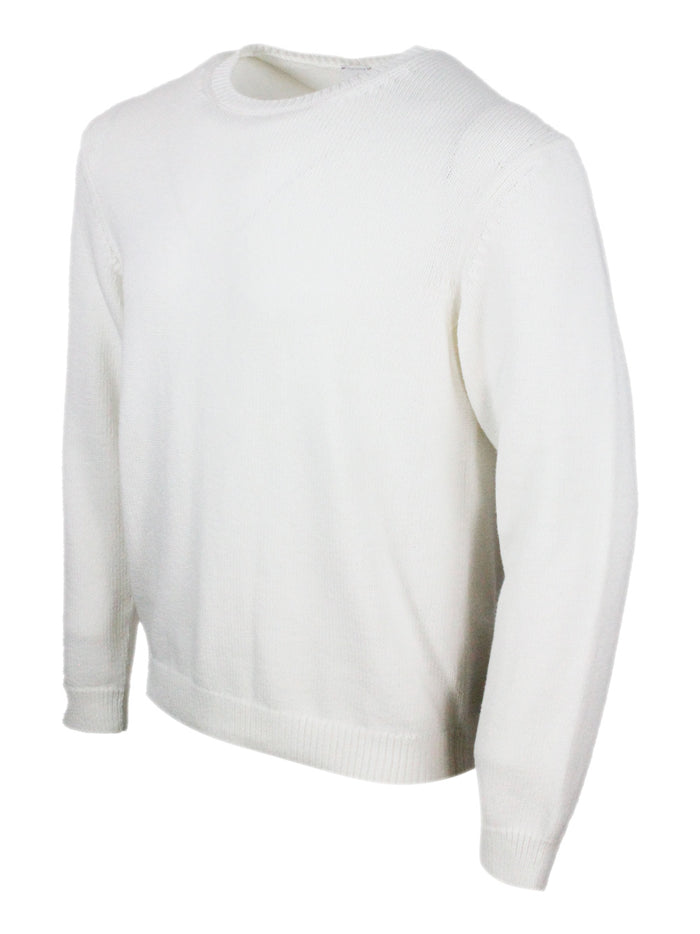 Eleventy Sweaters White 85co 15se