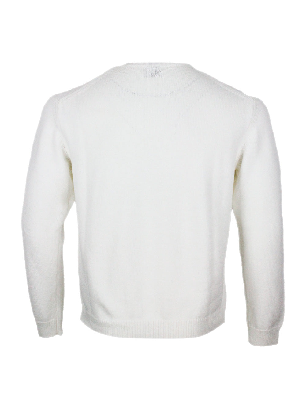 Eleventy Sweaters White 85co 15se