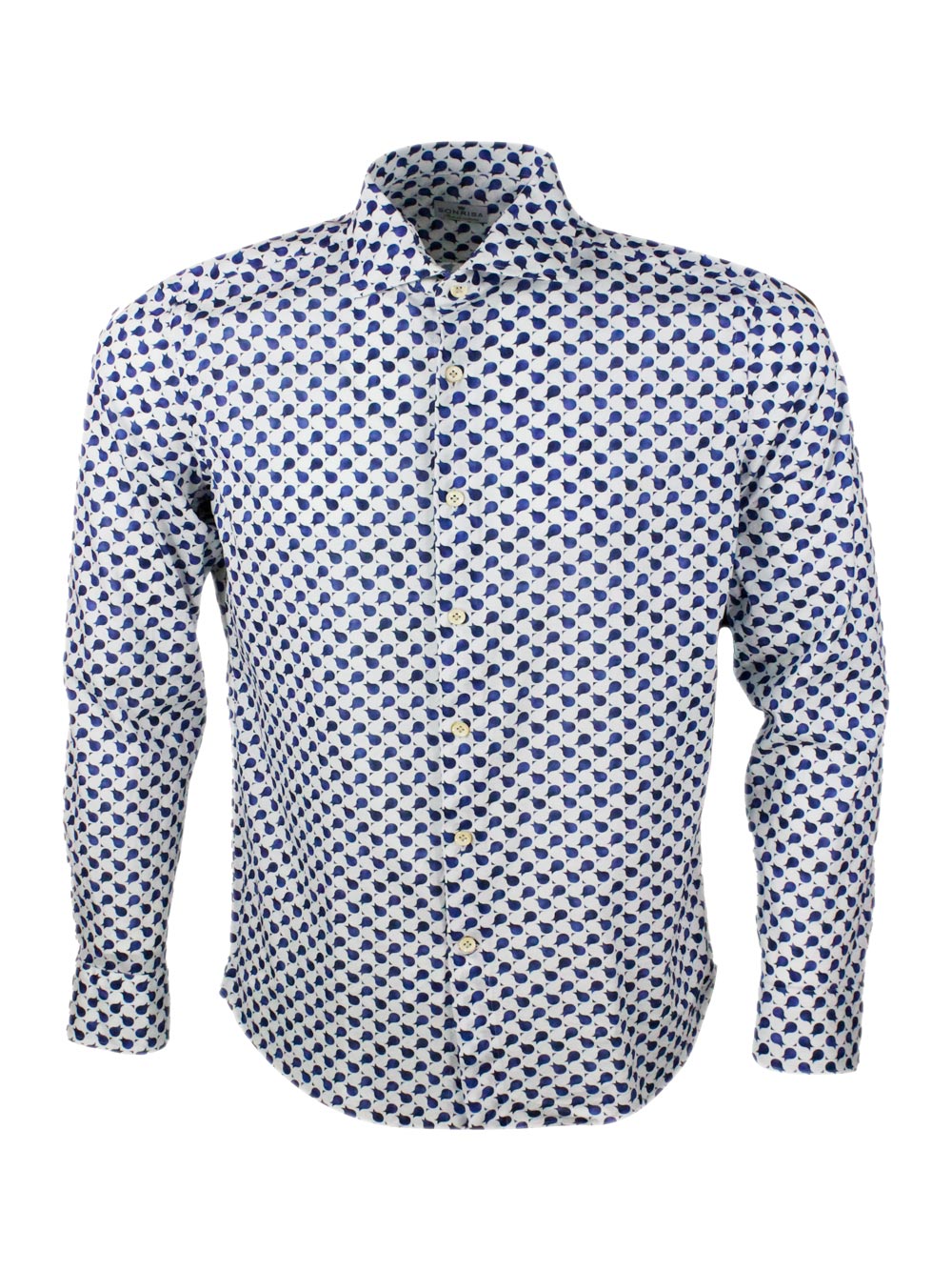 SONRISA Shirts Bianco - Blu 100co