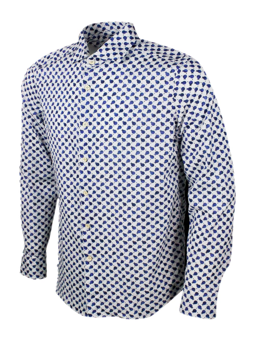 SONRISA Shirts Bianco - Blu 100co