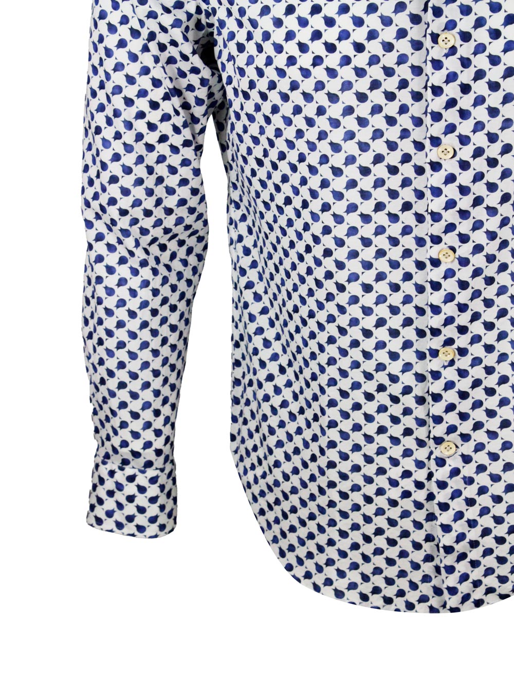 SONRISA Shirts Bianco - Blu 100co