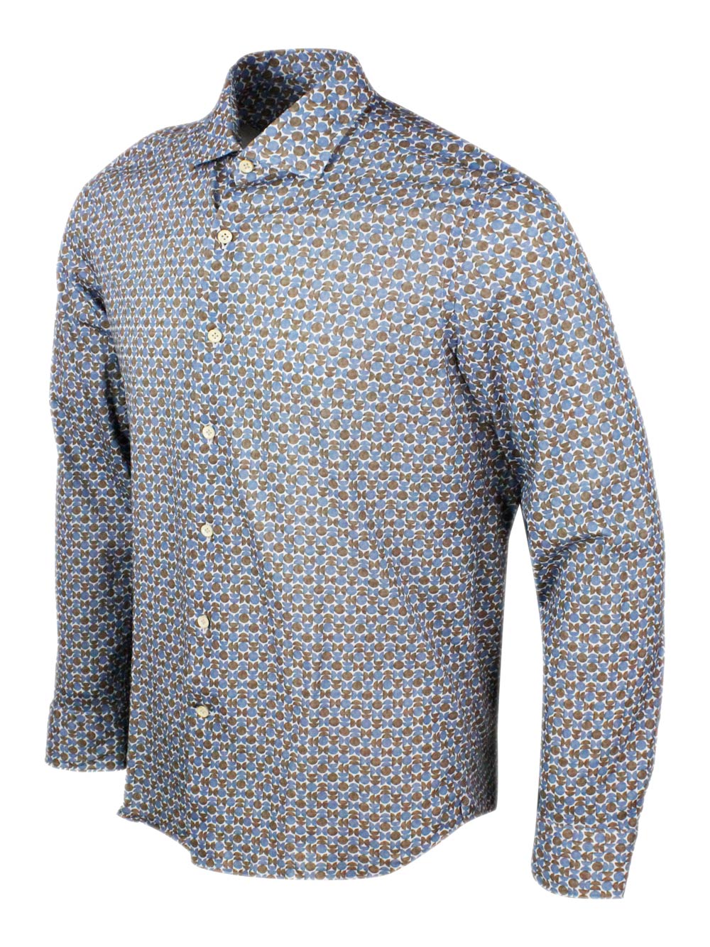 SONRISA Shirts Brown-blu 100co