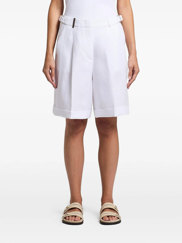 Peserico 100% fabric (composition unspecified) shorts in white