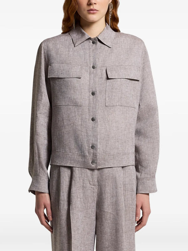 Peserico 100% Linen jacket in beige