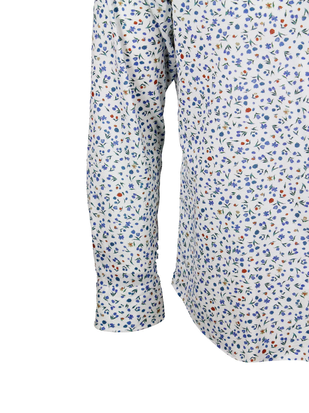 SONRISA Shirts Blu-bianco 100co