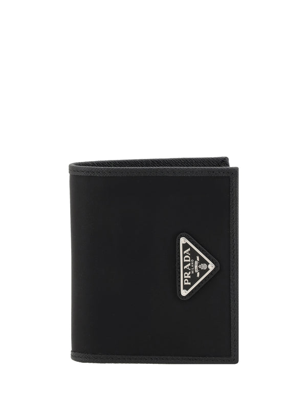 Prada 100% Nylon wallet in black