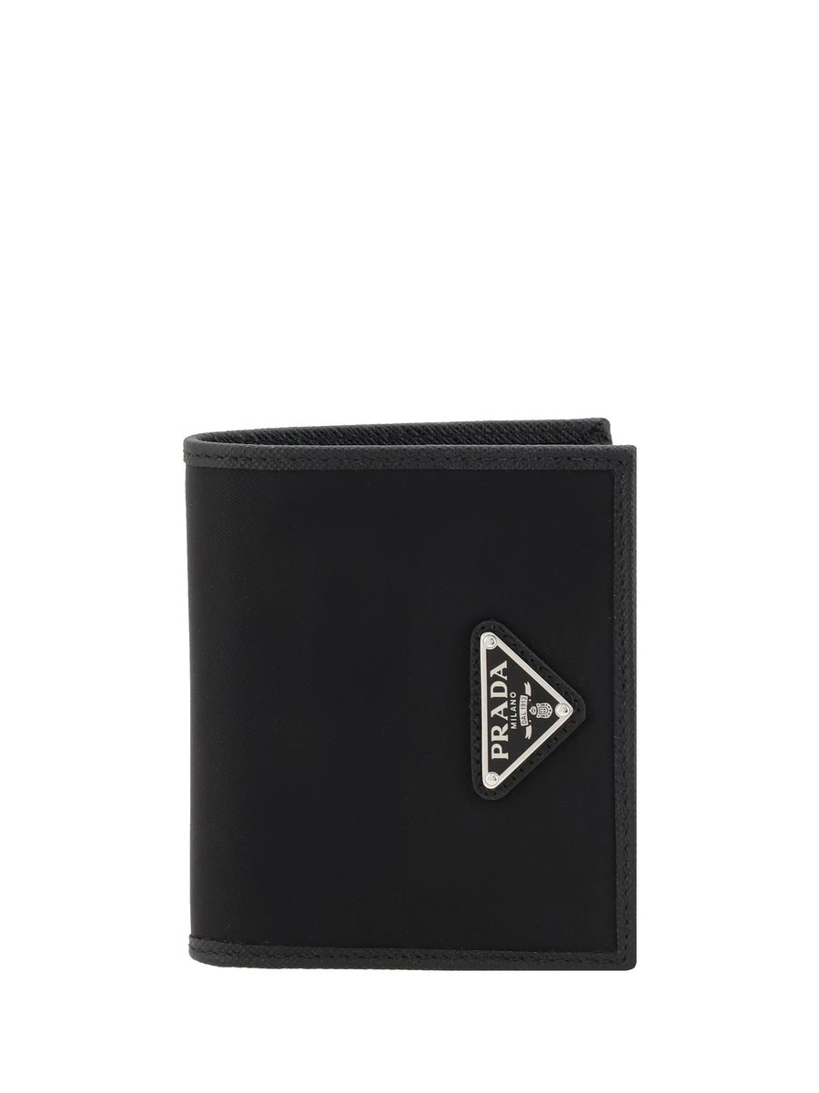 Prada 100% Nylon wallet in black