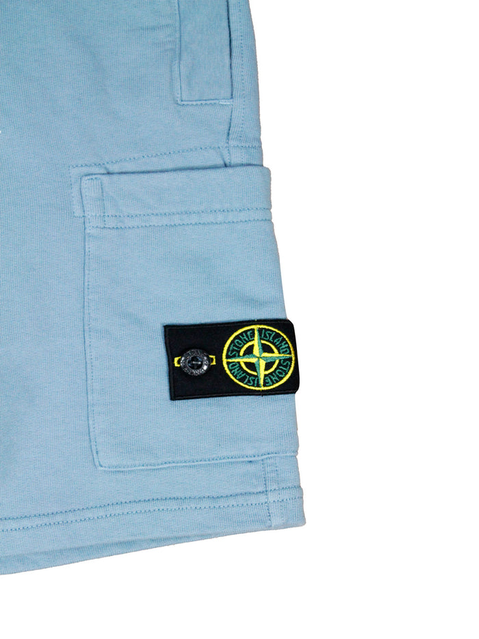 Stone Island Shorts Azzurro Polvere 100co
