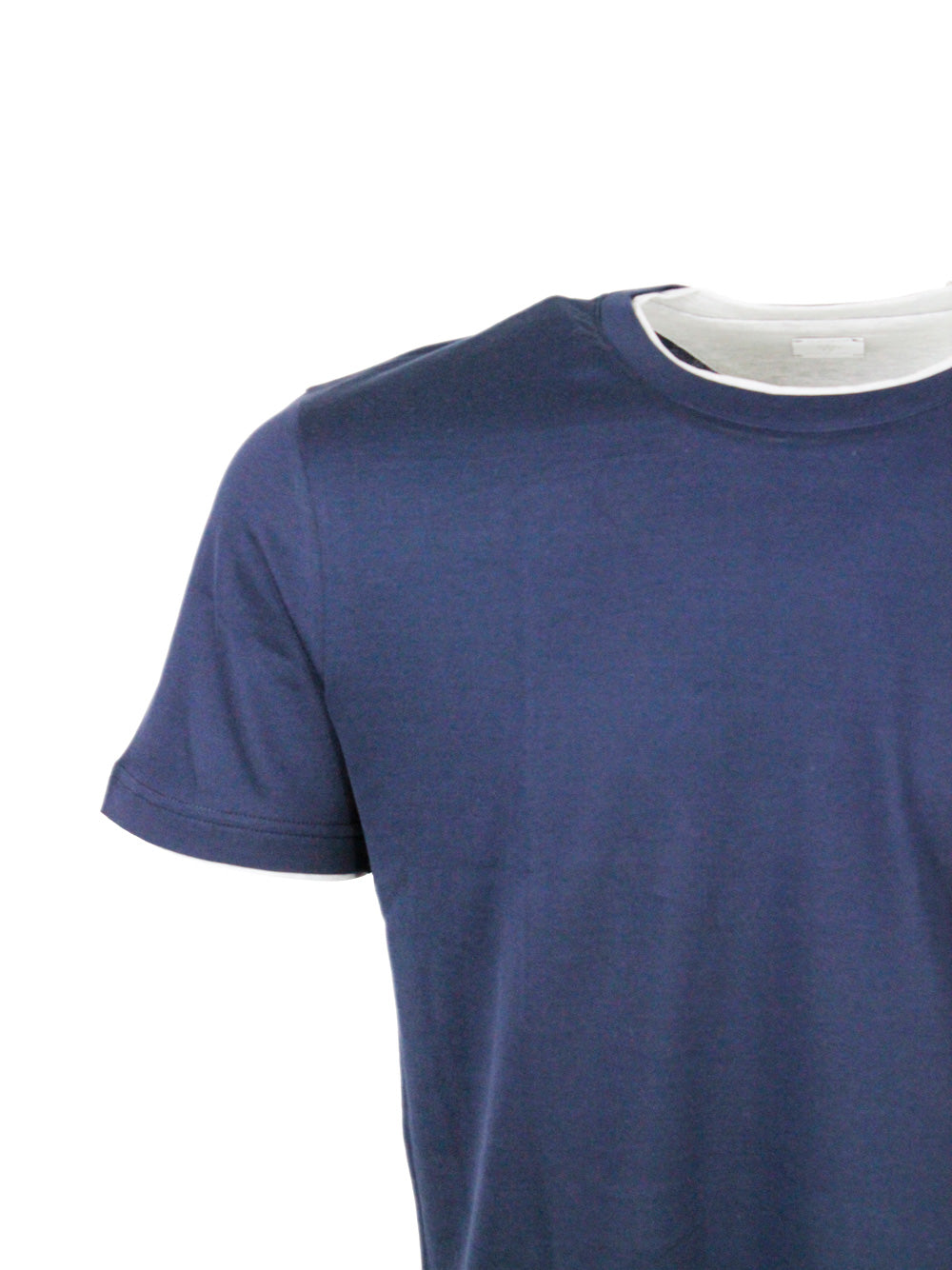 Eleventy T-shirts and Polos Blu-grigio 100co