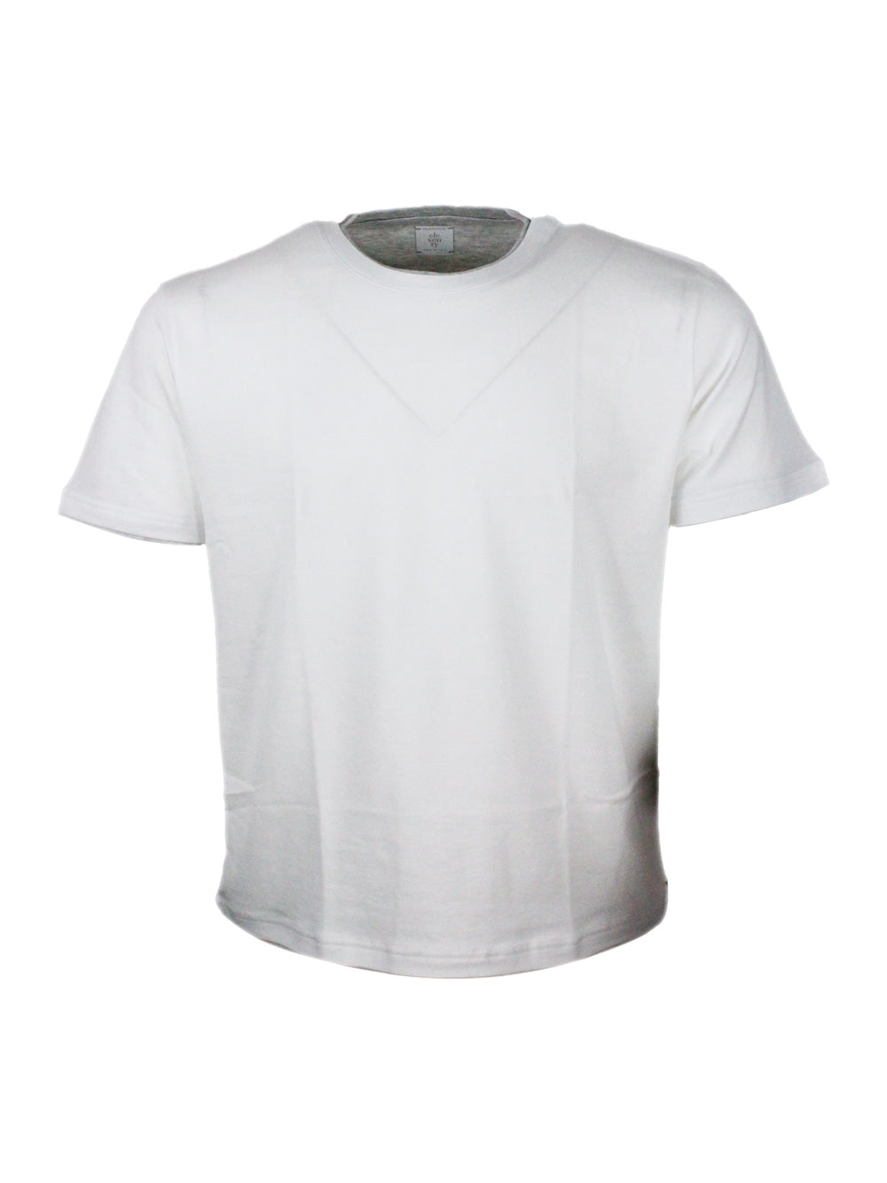 Eleventy T-shirts and Polos Bianco-grigio 100co