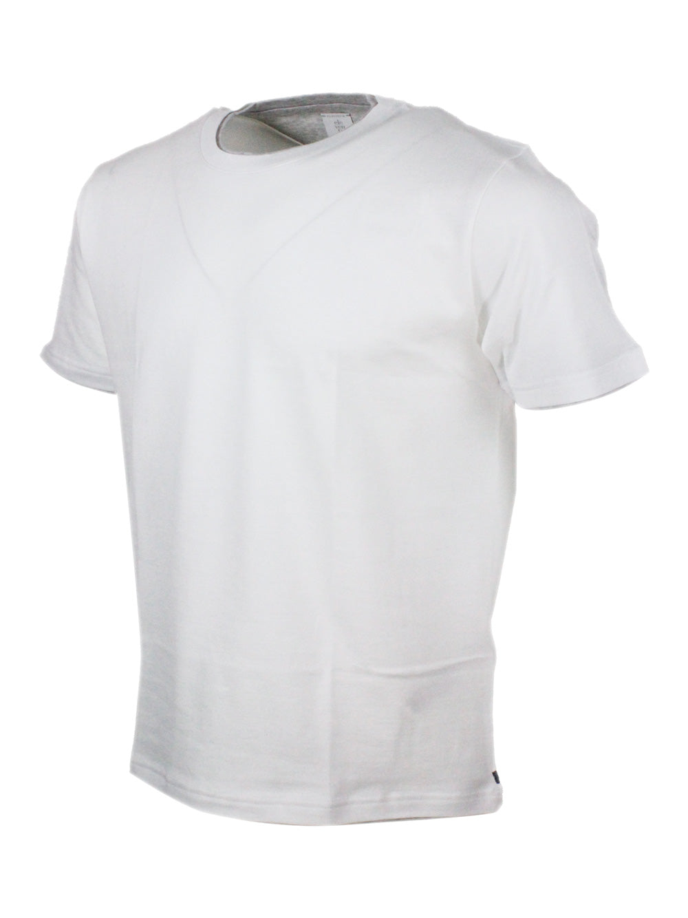 Eleventy T-shirts and Polos Bianco-grigio 100co