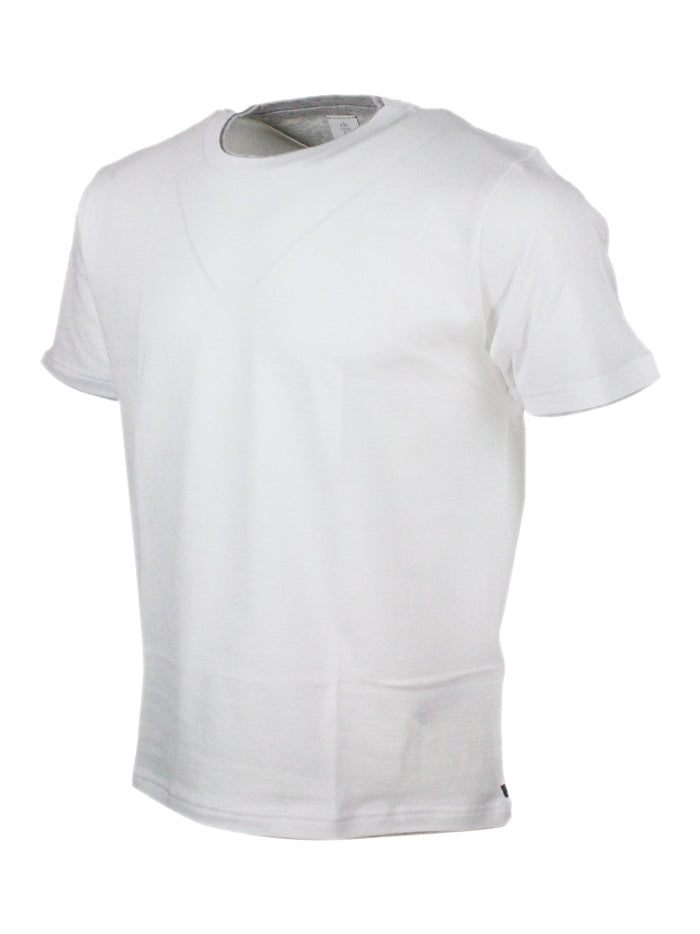 Eleventy T-shirts and Polos Bianco-grigio 100co