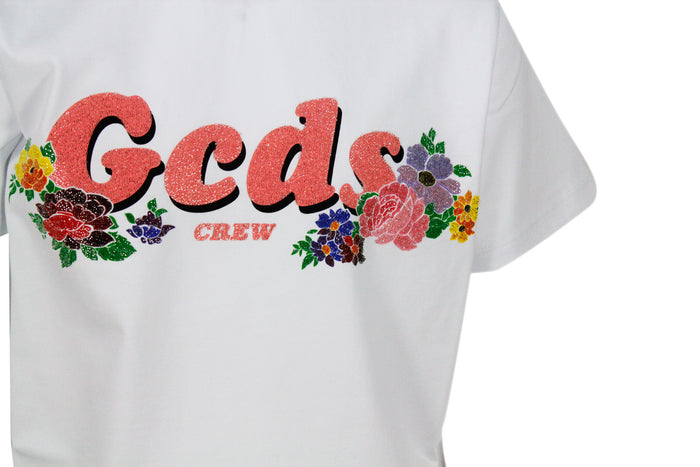 GCDS T-shirts and Polos White 100co