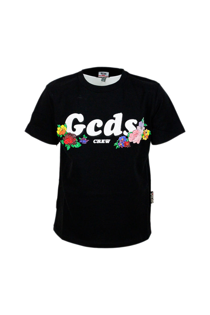 GCDS T-shirts and Polos Black 100co