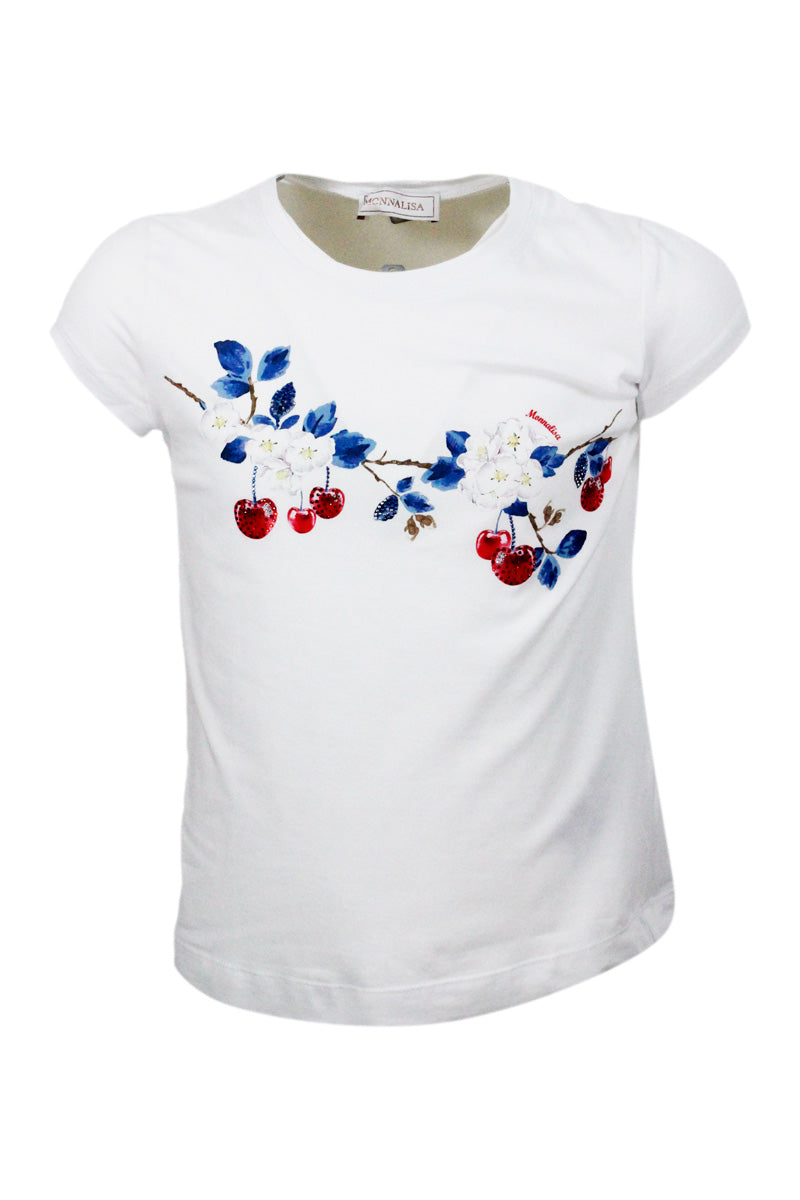 Monnalisa T-shirts and Polos White 95co 5ea
