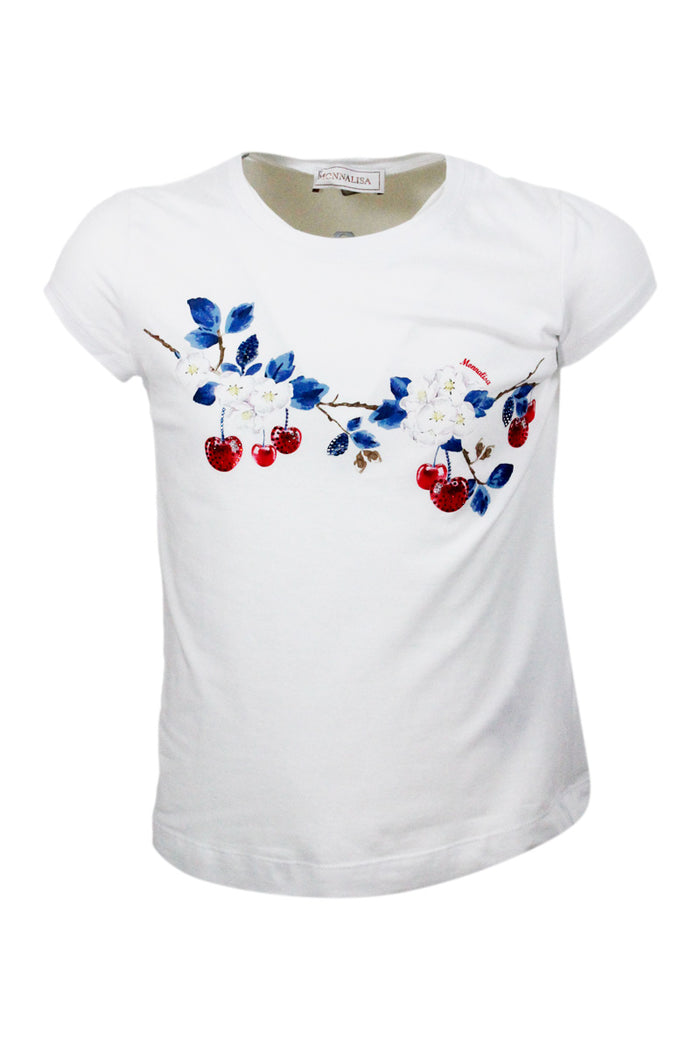 Monnalisa T-shirts and Polos White 95co 5ea