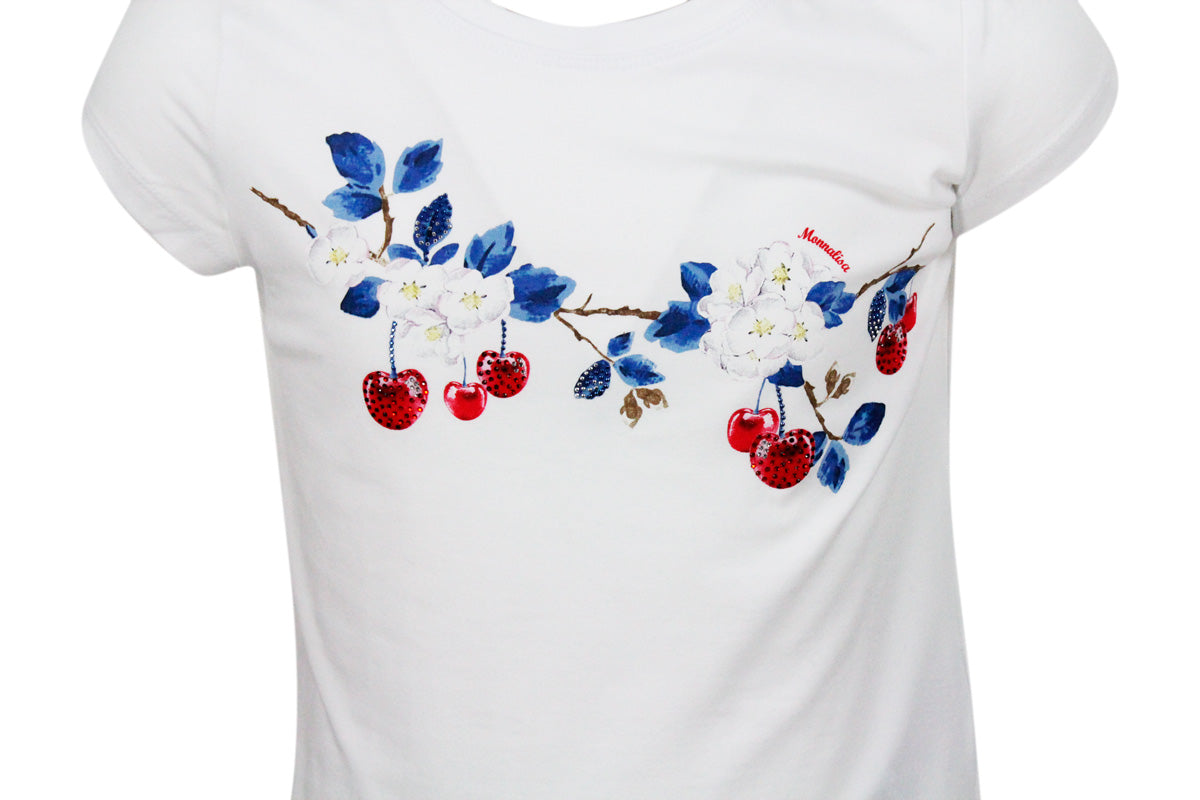 Monnalisa T-shirts and Polos White 95co 5ea