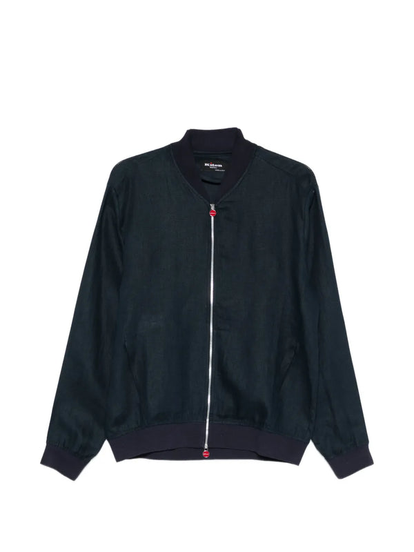 Kiton Linen 100% jacket in dark blue