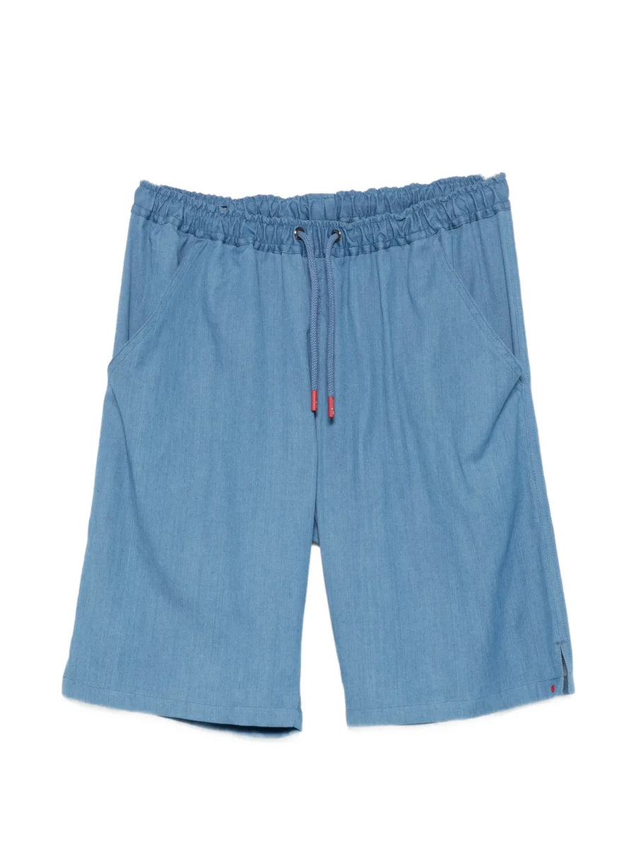 Kiton Cotton 96% shorts in blue