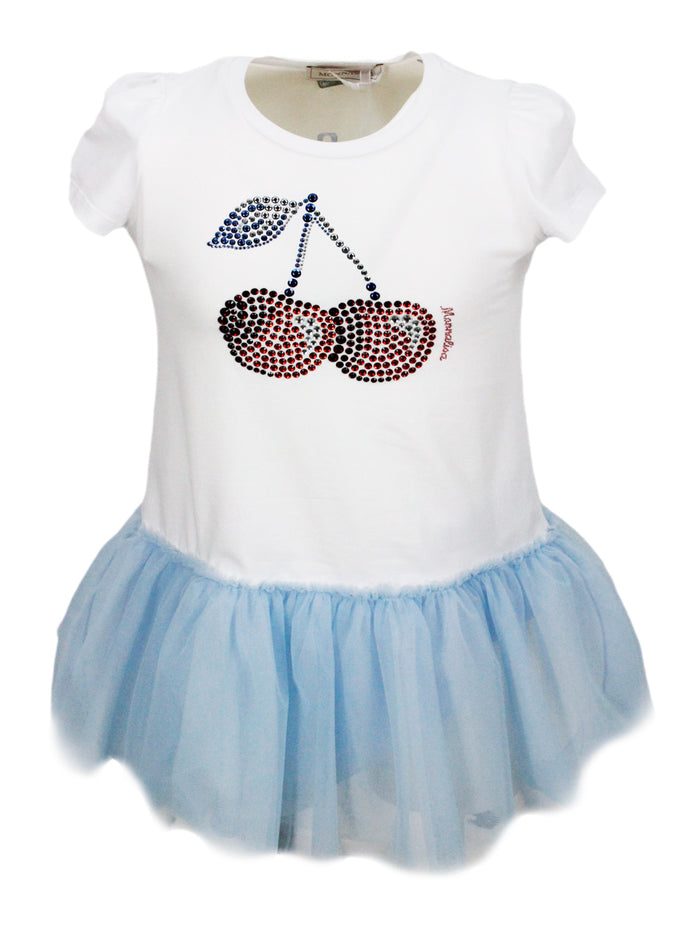 Monnalisa Dresses White 100co