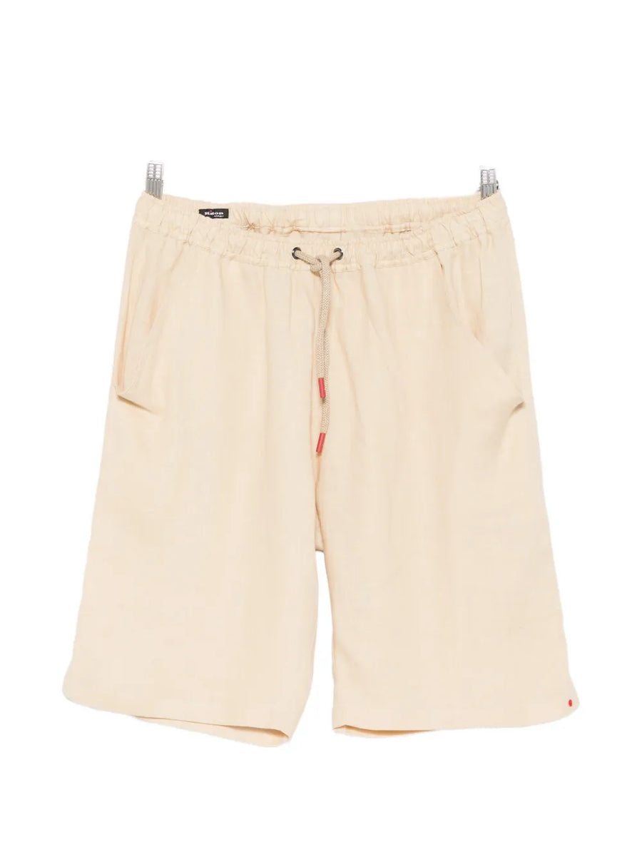 Kiton Linen 100% shorts in beige
