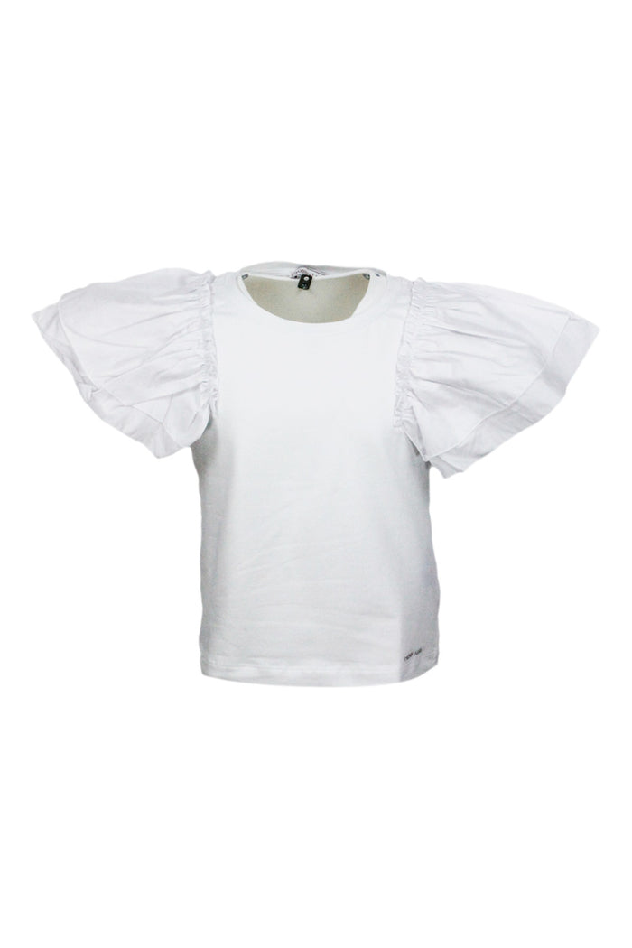 Monnalisa T-Shirts And Polos White 95co 5ea