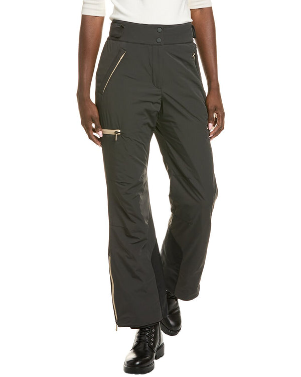 Brunello Cucinelli Womens Dark Olive Technical Zip Pocket Trousers