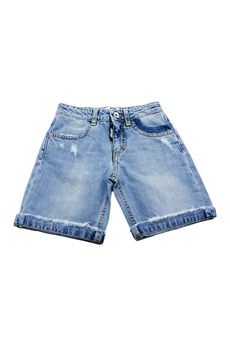 MSGM Shorts Denim 100co