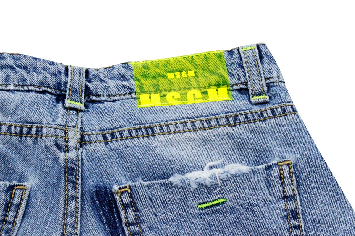MSGM Shorts Denim 100co